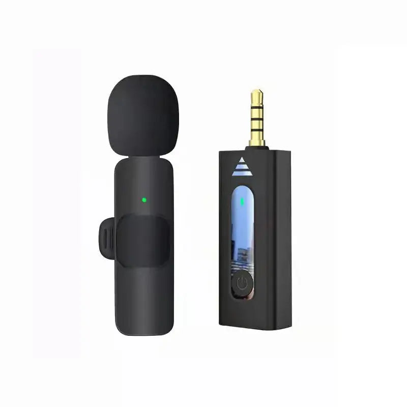 Professional Clips Vlog Lavalier Lapel Microphone Sans Fil K35 3.5 Wireless Mic for Mobile Phone Device Trumpet Smartphone