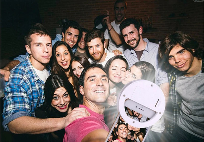 2026 Hot Sell Drop Shipping Portable Rechargeable USB Camera Clip Photography Video Mobile Phone LED Ring Selfie Light