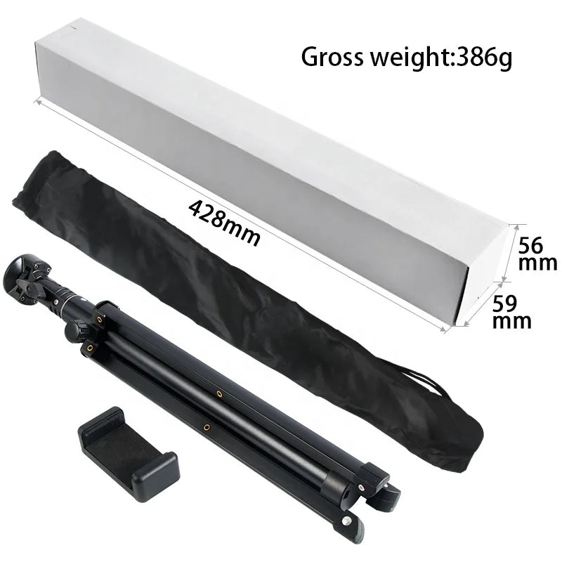 Adjustable Folding Portable Smartphone Mobile Cell Phone Light 360 Degree Mount Shelf Support Fishing Live Bracket Tripod Stand